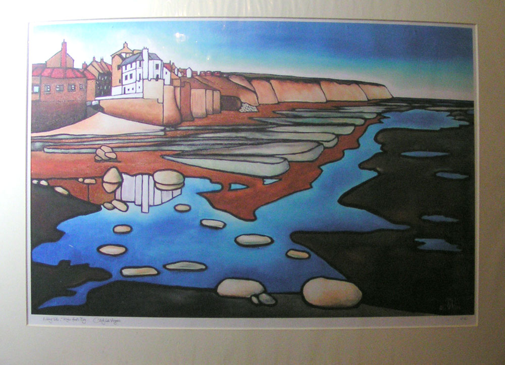 "Ebbing Tide", Robin Hood's Bay. No 12 of an unlimited edition of archival prints, signed and numbered. 38x60cm print in 50x70cm antique white mount: £75.