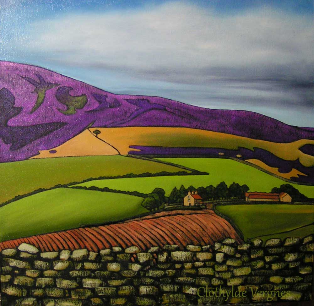 Near Commondale. oil on canvas, 40x40cm.