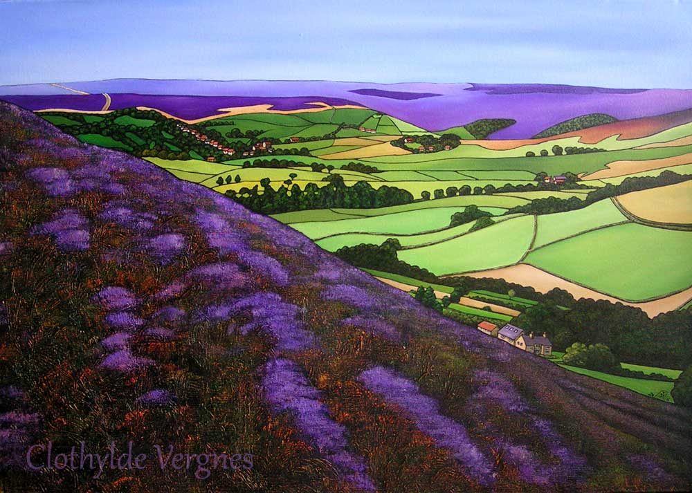 Down Danby Dale. oil on canvas, 50x70cm. to be exhibited at Coast Gallery soon.